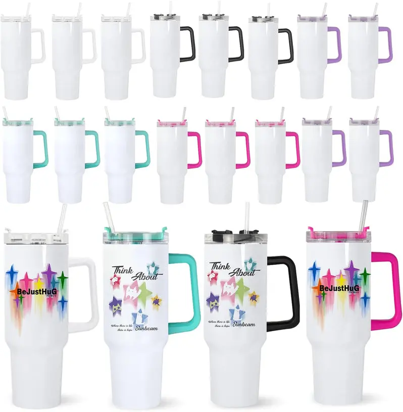 40 oz Sublimation Tumbler – Double-Walled Glass Tumbler Designed for Custom Heat Transfer Printing 2