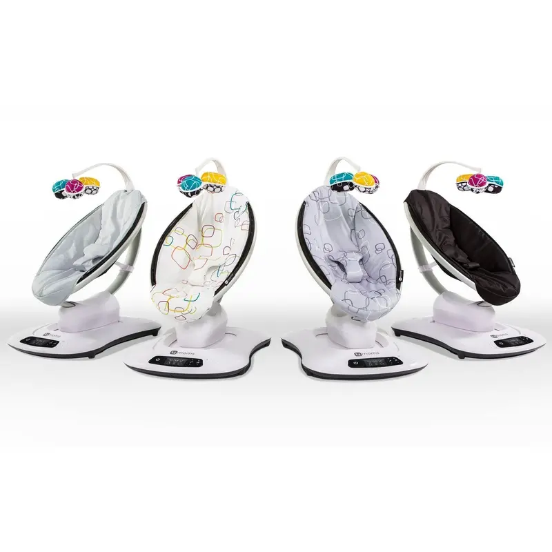 4moms mamaRoo 4 Baby Swing – Bluetooth-Enabled Cradling Seat with Five Natural Motion Patterns