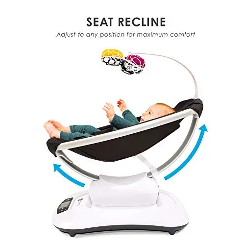 4moms mamaRoo 4 Multi-Motion Infant Swing – Intelligent Bluetooth Rocker with Five Distinct Motion Options