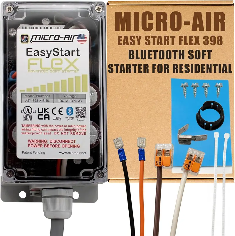 AC Soft-Start Bluetooth Module – Inrush Current Limiter for 6-Ton HVAC Systems, RV-Ready & Generator-Friendly