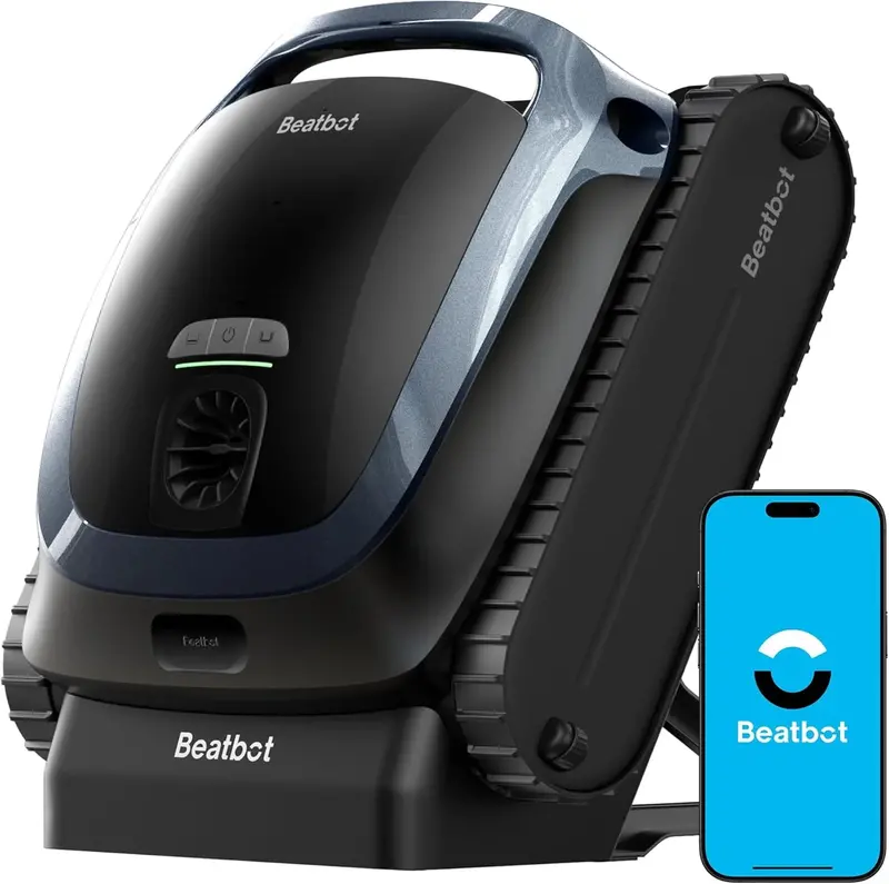 AquaSense 2 Cordless Robotic Pool Cleaner – Smart Parking, Dual-Pass Waterline Scrubbing for Pools up to 3,230 Sq Ft (Blue)