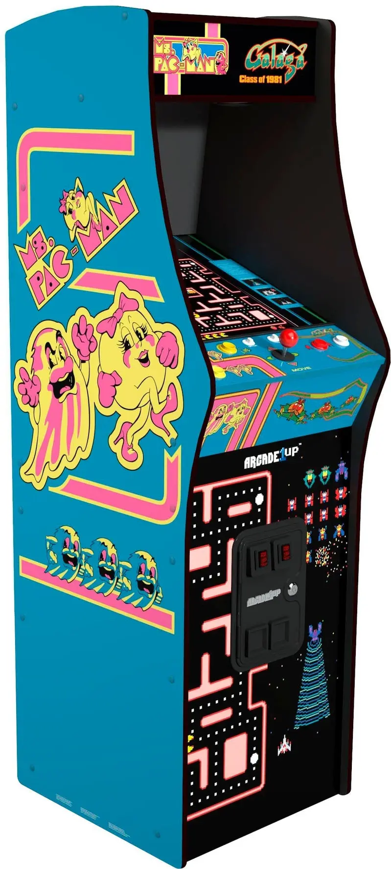 Arcade1Up Class of ’81 Retro Arcade Cabinet – Deluxe Blue Edition with Classic Games