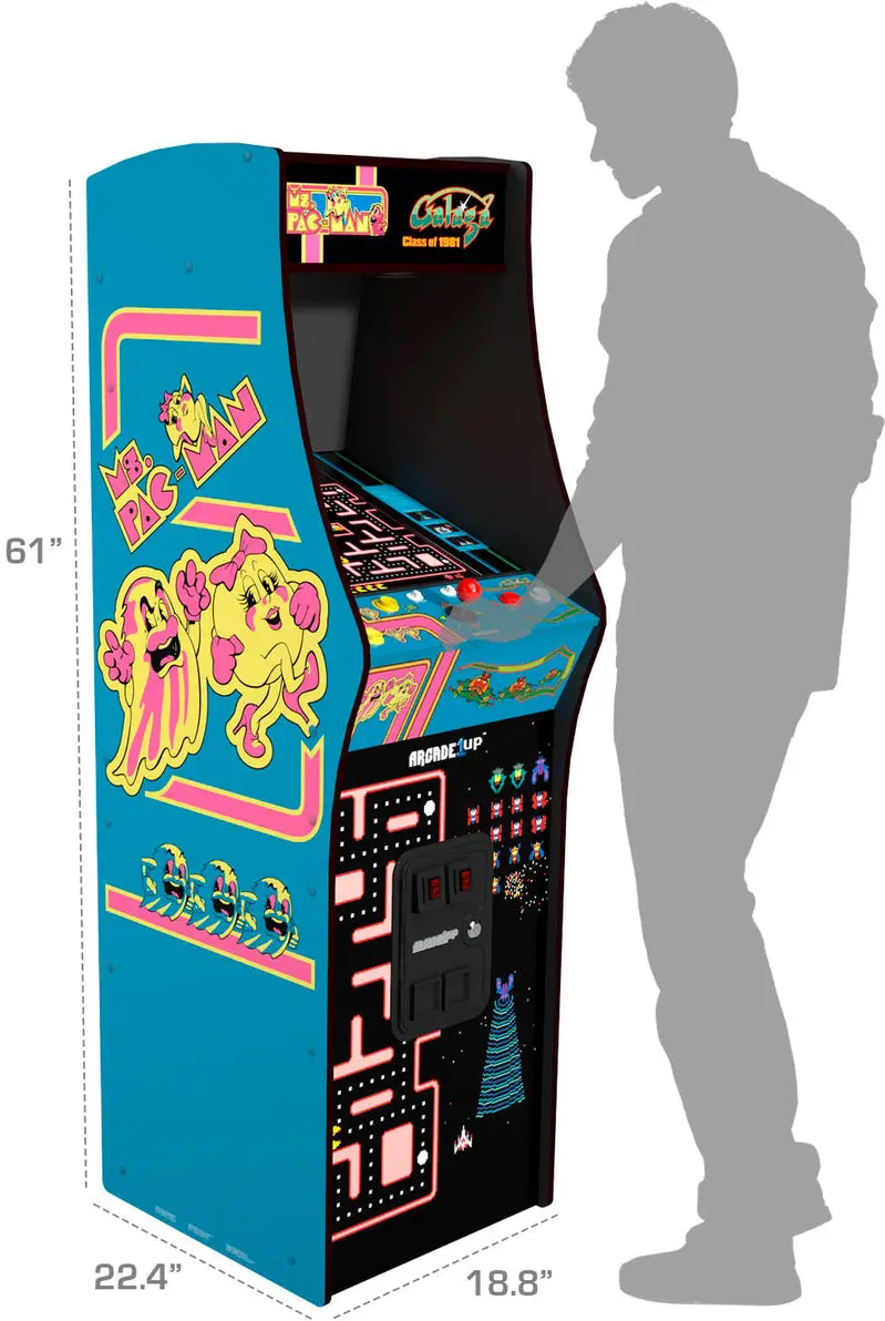 Arcade1Up Class of ’81 Retro Arcade Cabinet – Deluxe Blue Edition with Classic Games