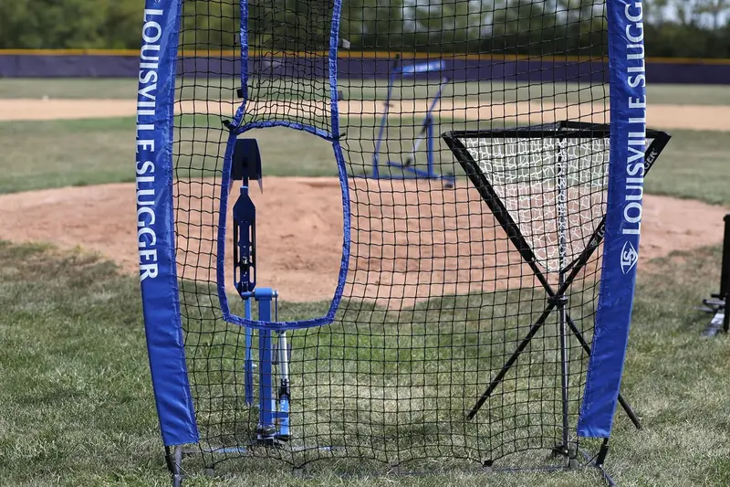 Blue Flame Adjustable Baseball Pitching Machine – Velocity & Trajectory Control for Youth and Adult Training