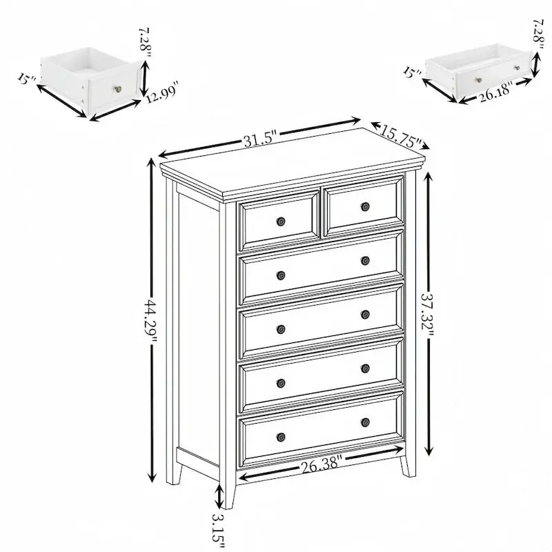 Compact Closet Organizer Chest – Multi-Compartment Storage Unit for Small Spaces