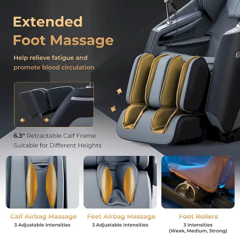 Costway Zero Gravity SL-Track Massage Chair – Full-Body Relaxation with Adjustable Lumbar Support