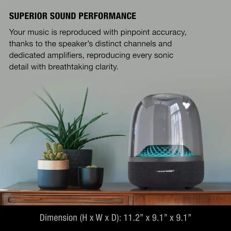 Eco-Friendly Bluetooth Home Speaker with Premium Audio, 5 Dynamic Light Themes, and Recycled Materials
