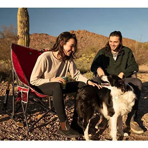 GCI Outdoor Pod Rocker – Compact Collapsible Rocking Chair in Indigo Blue