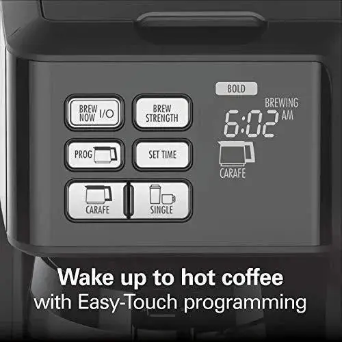 Hamilton Beach FlexBrew Dual-Brew Thermal Coffee Maker – Model 49966 (K-Cup + Ground Coffee), Programmable Timer, Black & Stainless Steel