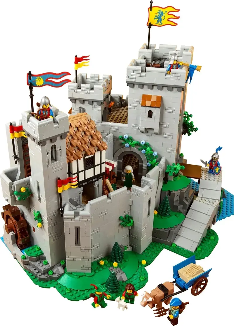 Lion Knights Fantasy Castle Building Set – Modular Playset for Creative Kids