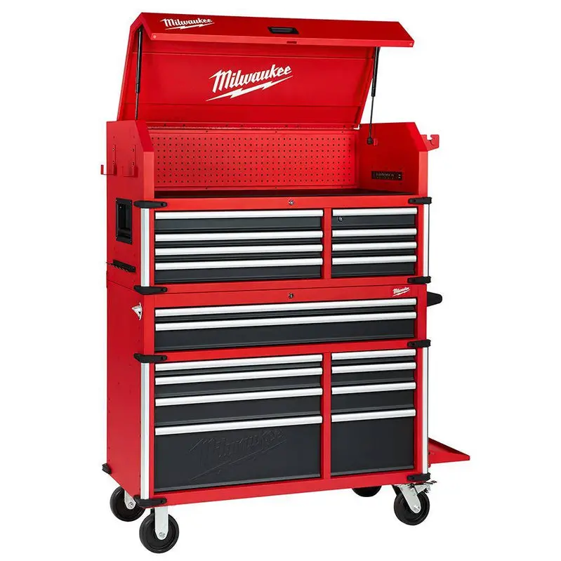 MW Professional 46" Tool Storage System – 18-Drawer Steel Chest & Cabinet Bundle (48-22-8546)