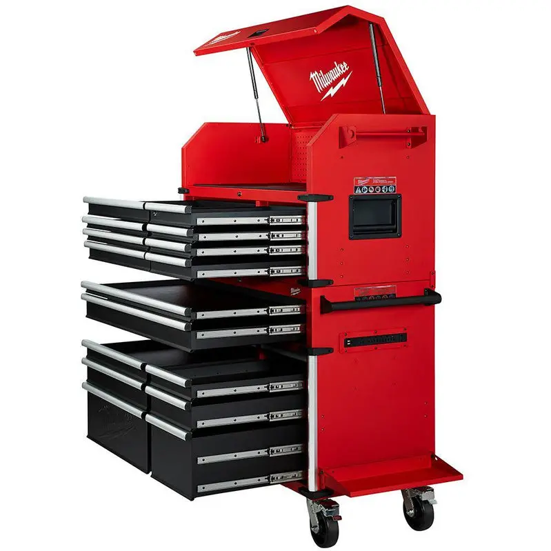 MW Professional 46" Tool Storage System – 18-Drawer Steel Chest & Cabinet Bundle (48-22-8546)