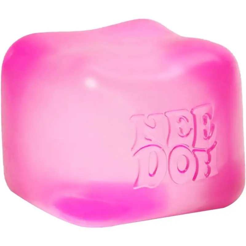 NeeDoh Nice Cube Stress Relief Toy – Solid Purple Squishy Cube