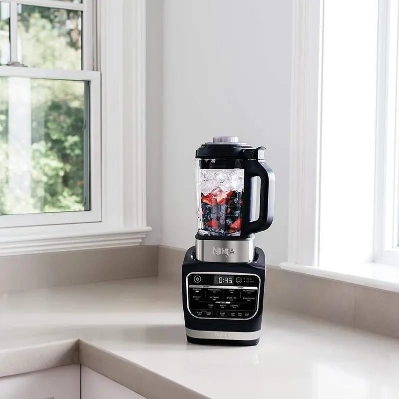 Ninja HB152 Dual-Temp Blender – 1400 Peak Watts, Heat-Resistant 64 oz Glass Pitcher, Premium Matte Black Finish