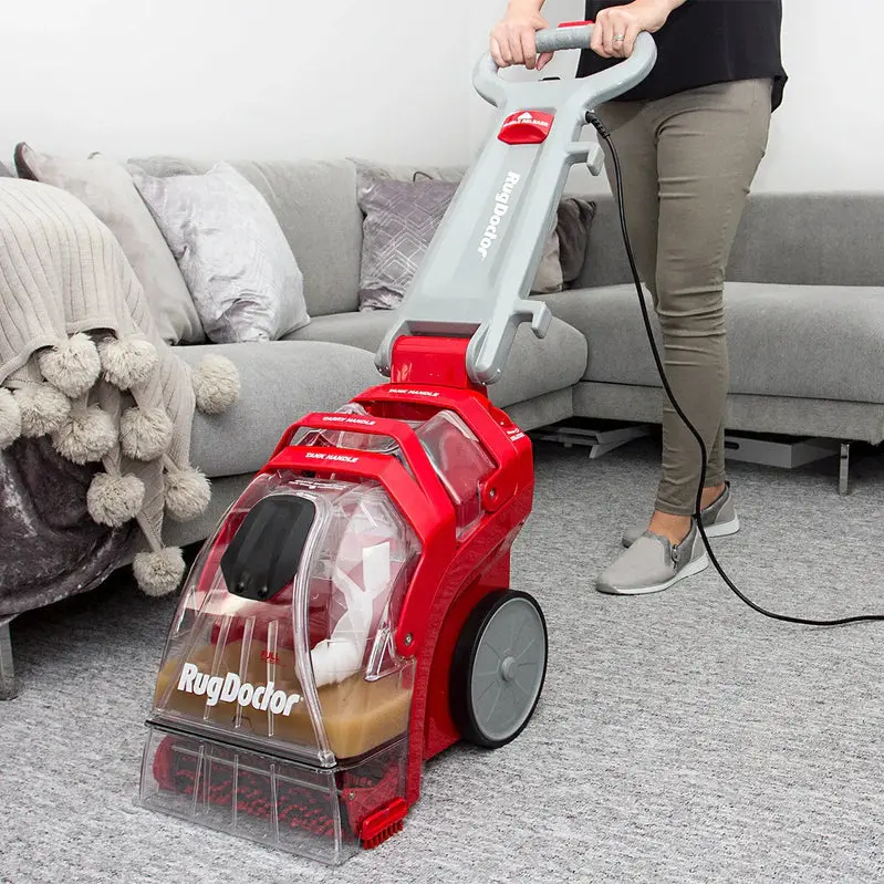 Rug Doctor Pro-Grade Carpet Cleaning Machine – Comes with Dual 1L Detergent Refills