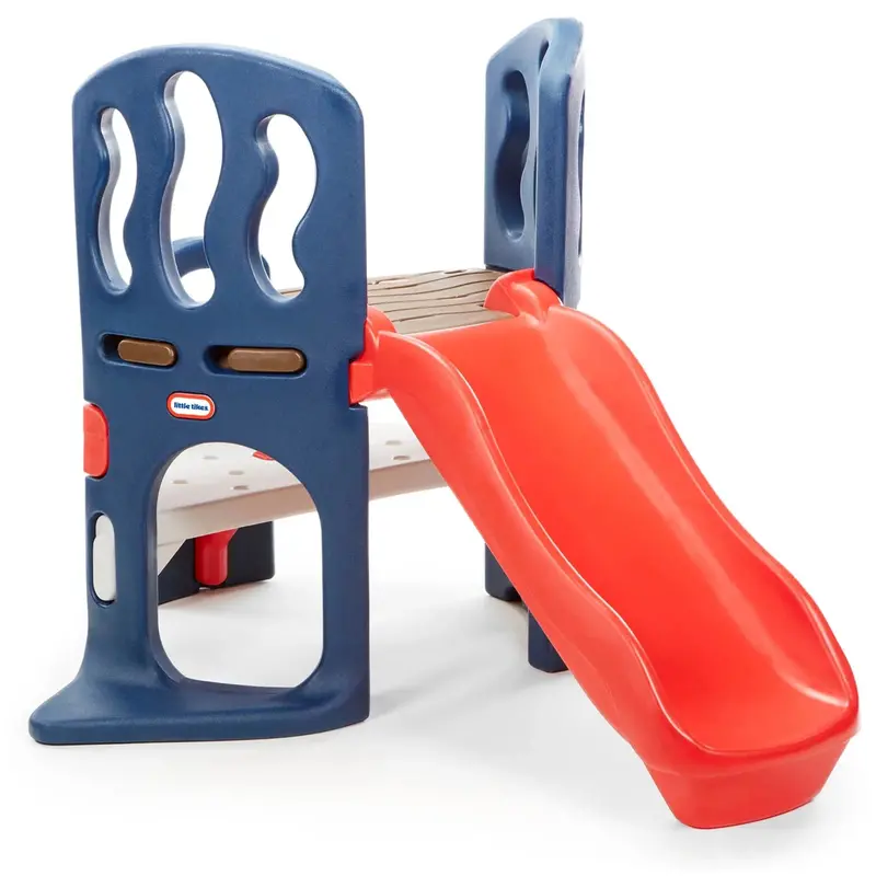 Slide-and-Climb Kids’ Play Structure – Blue and Red Indoor/Outdoor Climber & Slide for Toddlers and Preschoolers (Ages 2–6)