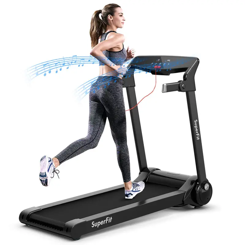 Smart Folding Treadmill – 3HP Motor, Bluetooth Audio, HD Touch Display, and Mobile App Connectivity
