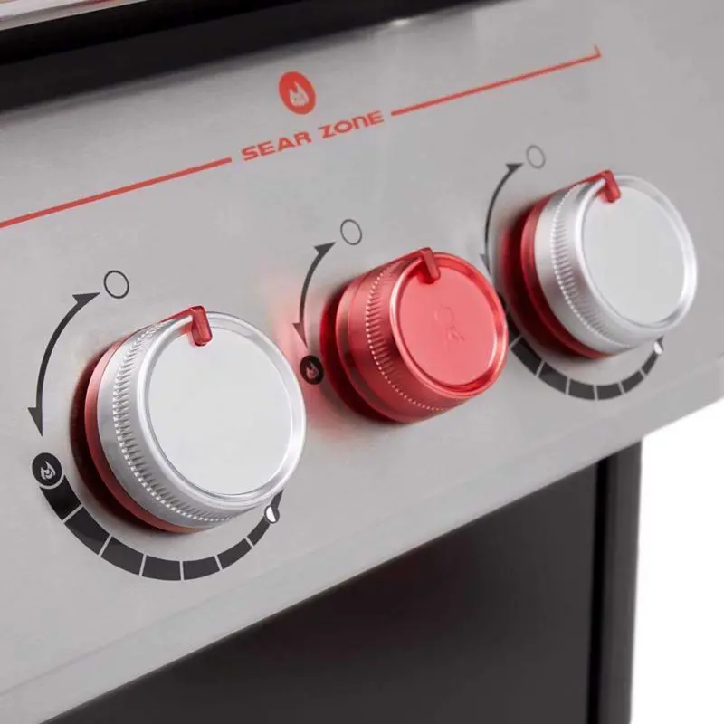 Weber Genesis E-335 Propane Grill – 3-Burner Stainless Steel Design, GS4 System, Deep Sea Blue