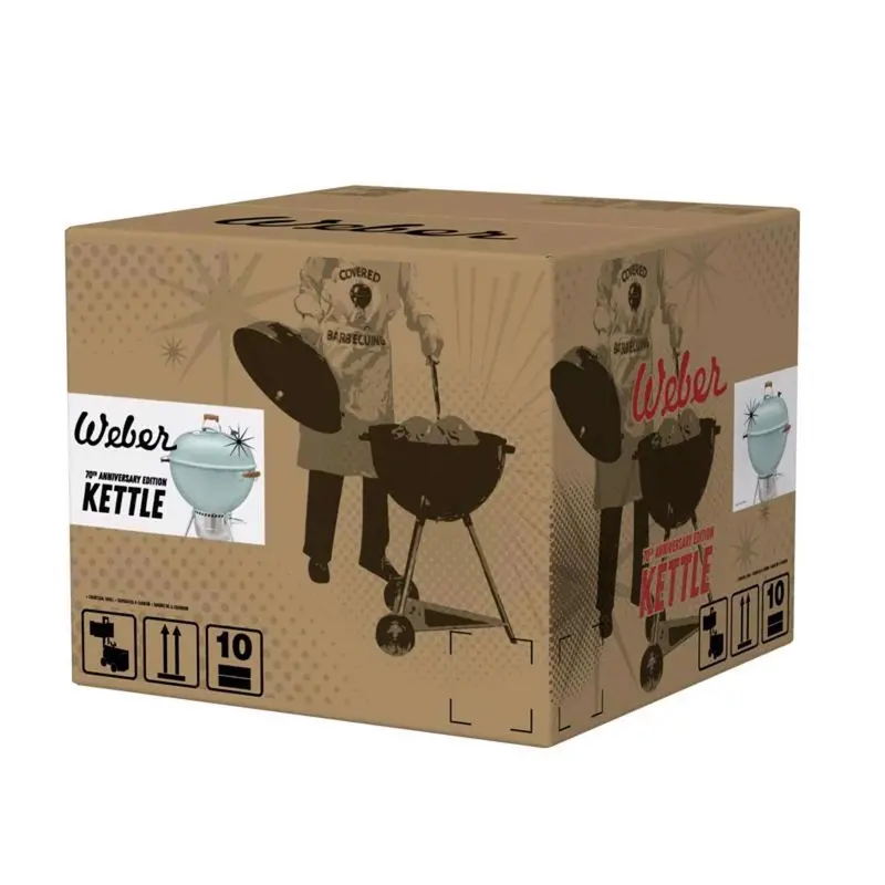 Weber Rock N Roll Blue 22" Charcoal Grill – Vibrant Kettle-Style BBQ