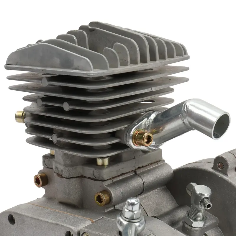 Zimtown 80cc 2-Stroke Bicycle Motor Kit — Silver-White Engine Conversion System for Standard 26-Inch Road Bikes